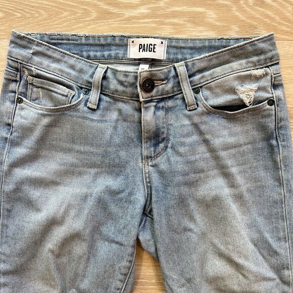 Paige Skyline Ankle Peg Jeans-Size 25 - Picture 3 of 11
